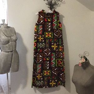 Hawaii Midi Dress Size 12 Vintage Pomare Tahiti